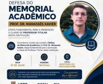 Defesa do Memorial Acadêmico do Prof. Dr. Manassés Xavier