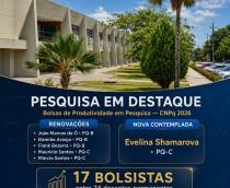 Departamento de Matemática da UFPB parabeniza os(as) docentes contemplados(as) no resultado da Chamada de Bolsas de Produtividade em Pesquisa do CNPq 2026