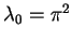 $\lambda_0=\pi^2$