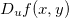$D_ u f(x,y)$