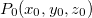 $P_0(x_0,y_0,z_0)$