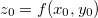 $z_0=f(x_0,y_0)$