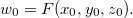 $w_0=F(x_0,y_0,z_0).$