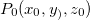$P_0(x_0,y_),z_0)$