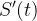 $\displaystyle  S’(t) $