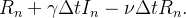 $\displaystyle  R_ n+\gamma \Delta t I_ n-\nu \Delta t R_ n.  $