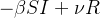 $\displaystyle  -\beta S I+\nu R $