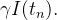 $\displaystyle \gamma I(t_ n).  $